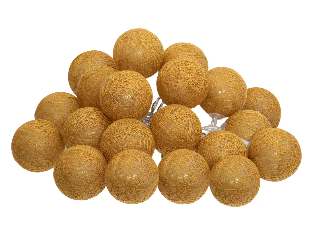 Guirlande Led Secteur 20 Boules D6cm - ATMOSPHERA