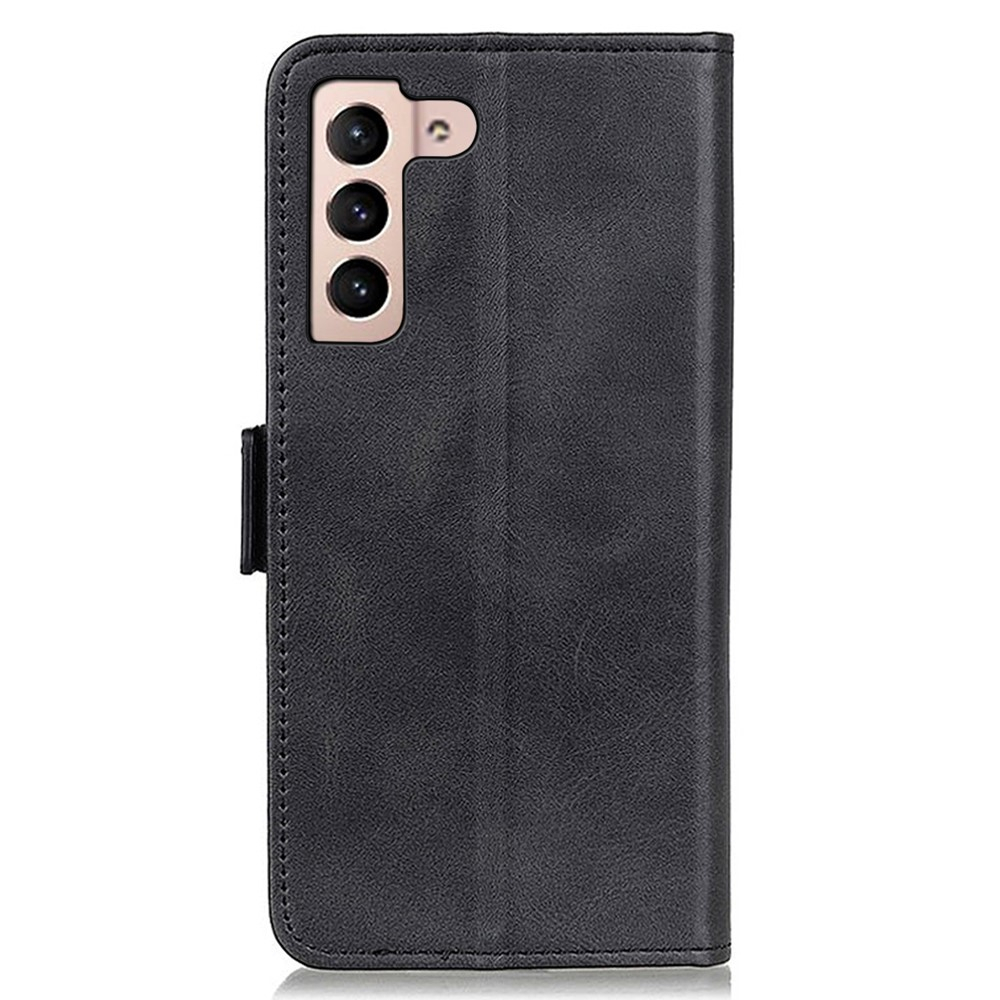 Samsung Galaxy S23 5G Vintage Leder Tasche Flip Cover Fashion Design - Schwarz
