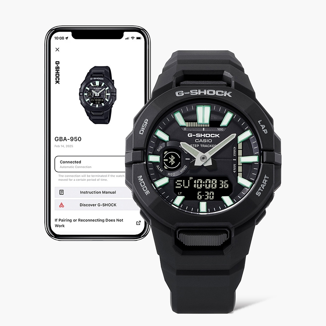 Casio G-Shock G-Squad Bluetooth 44mm Schwarz