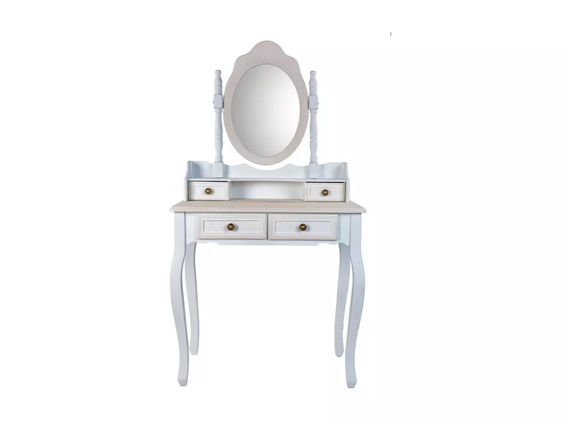 Coiffeuse en bois blanc