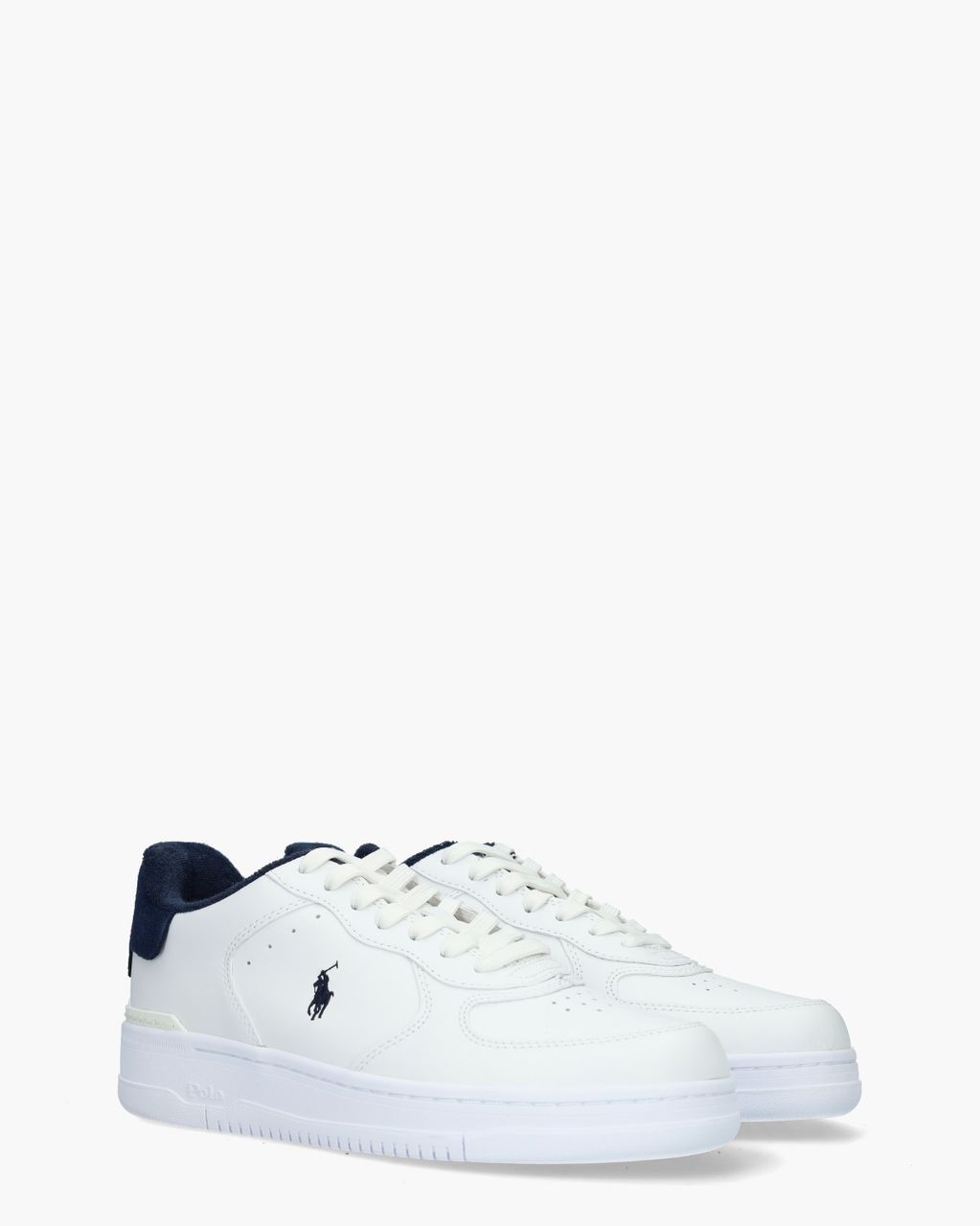 Polo Ralph Lauren Masters Court Wit/Donkerblauw Herensneakers