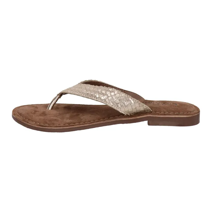 Lazamani Shiny Weave Teenslippers Dames