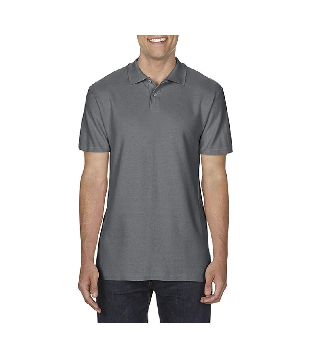 Gildan Softstyle - Polo - Homme (Gris foncé) - UTBC3718