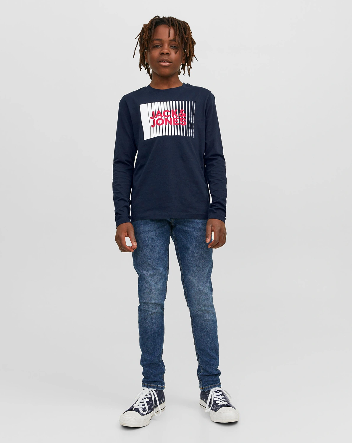 Langarmshirt LOGO in navy blazer