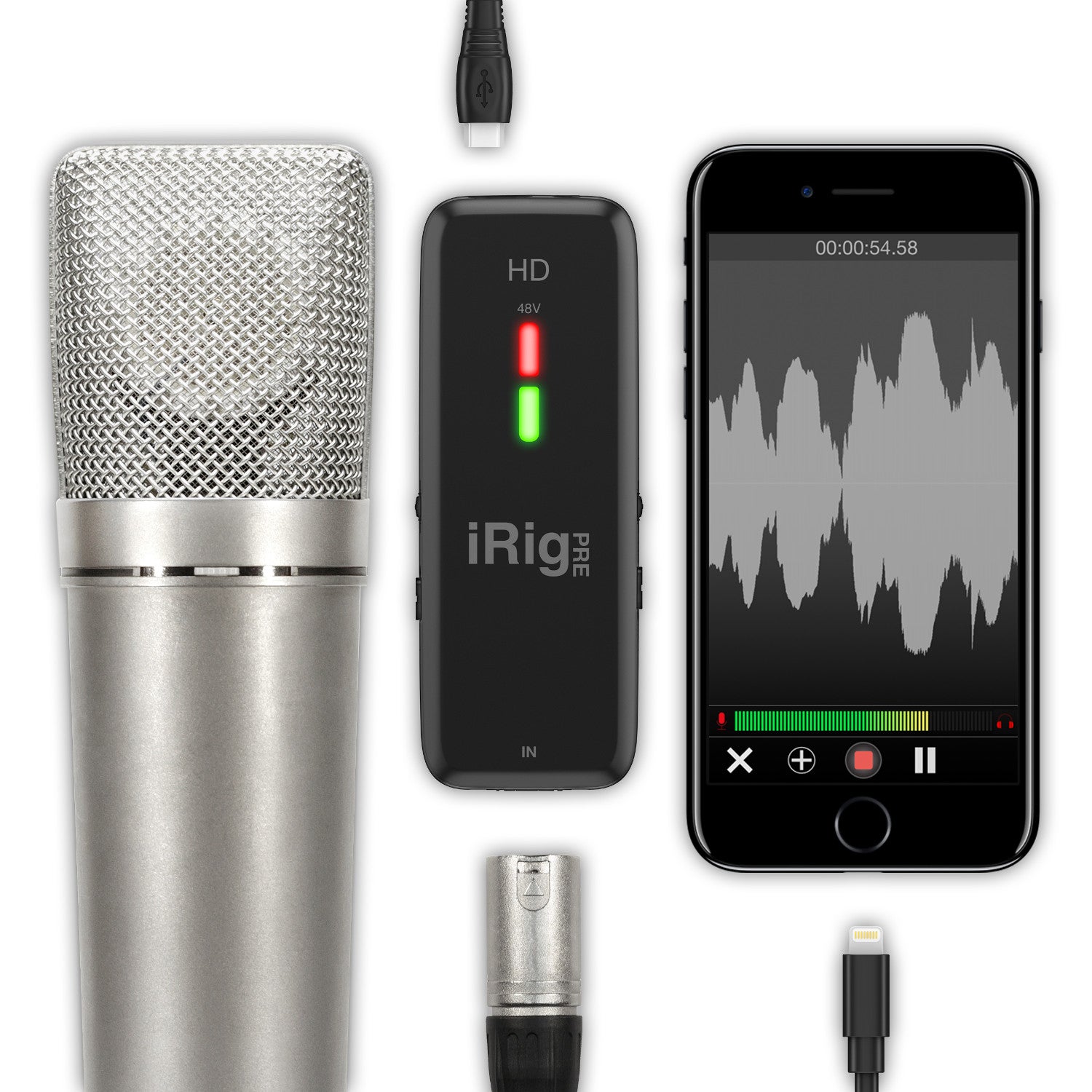 IK Multimedia iRig Pre HD microfoon interface iOS, Mac en PC