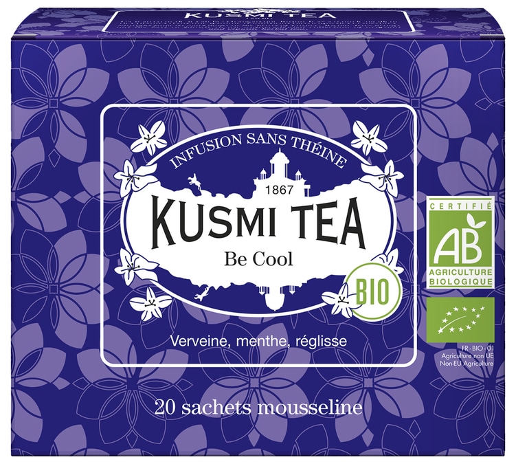 Infusion Be Cool Bio - 20 sachets mousseline - KUSMI TEA