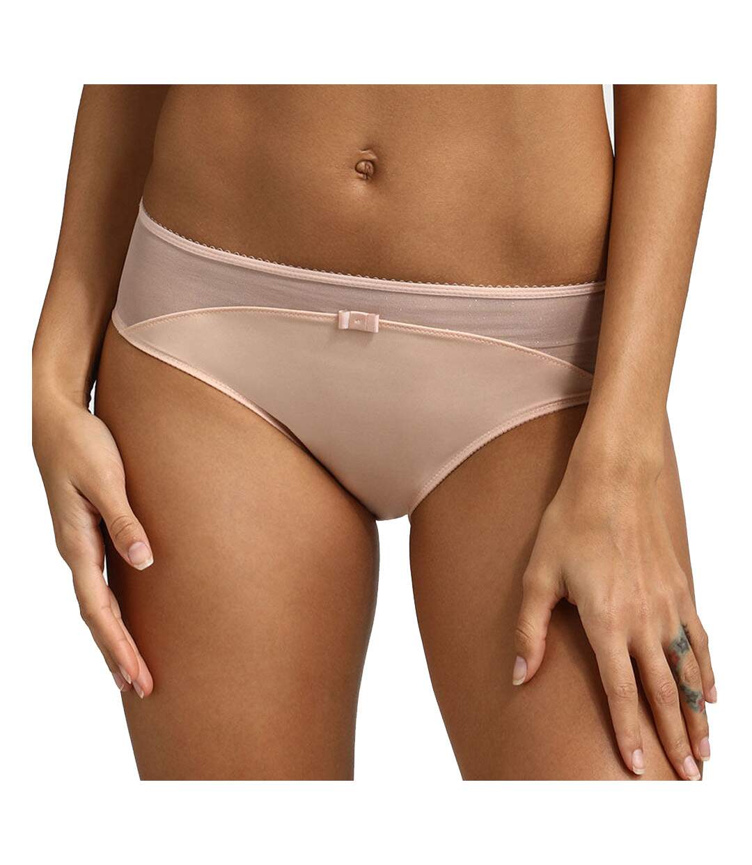Culotte Nude pailleté Femme Dim Generous Limited Edition