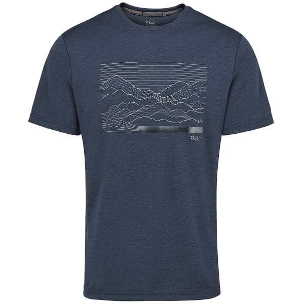 T-shirt randonnée RAB MANTLE OUTLINE TEMPEST BLUE