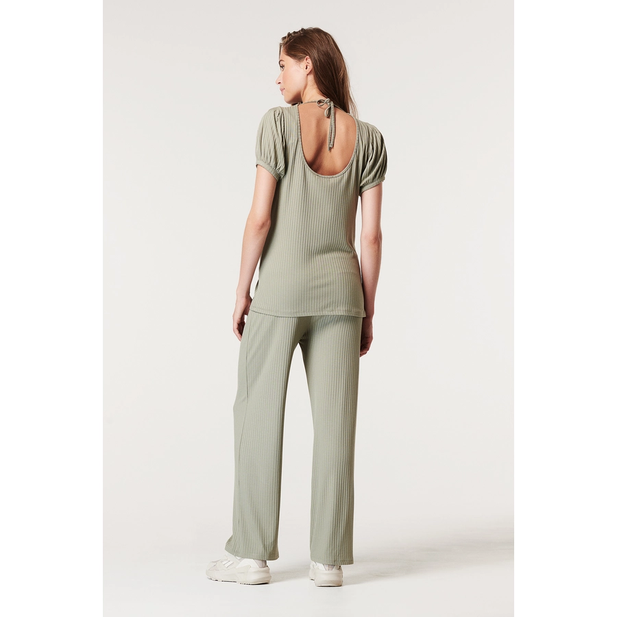 SUPERMOM T-shirt Volant Vetiver
