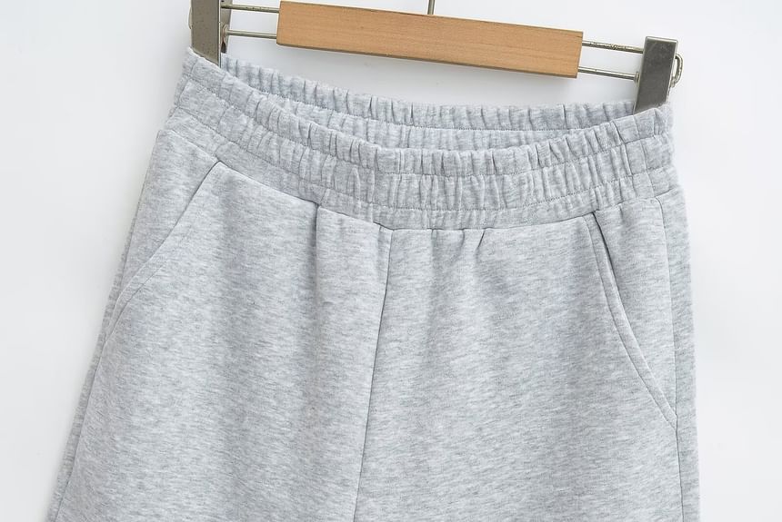 Morhan - Elastische taille, effen, wijde joggingbroek