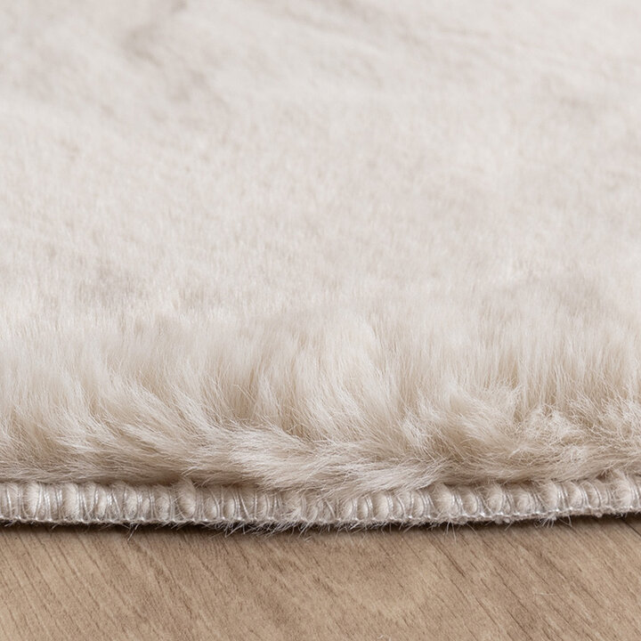 Zacht hoogpolig vloerkleed - Comfy Supreme Pebble Creme