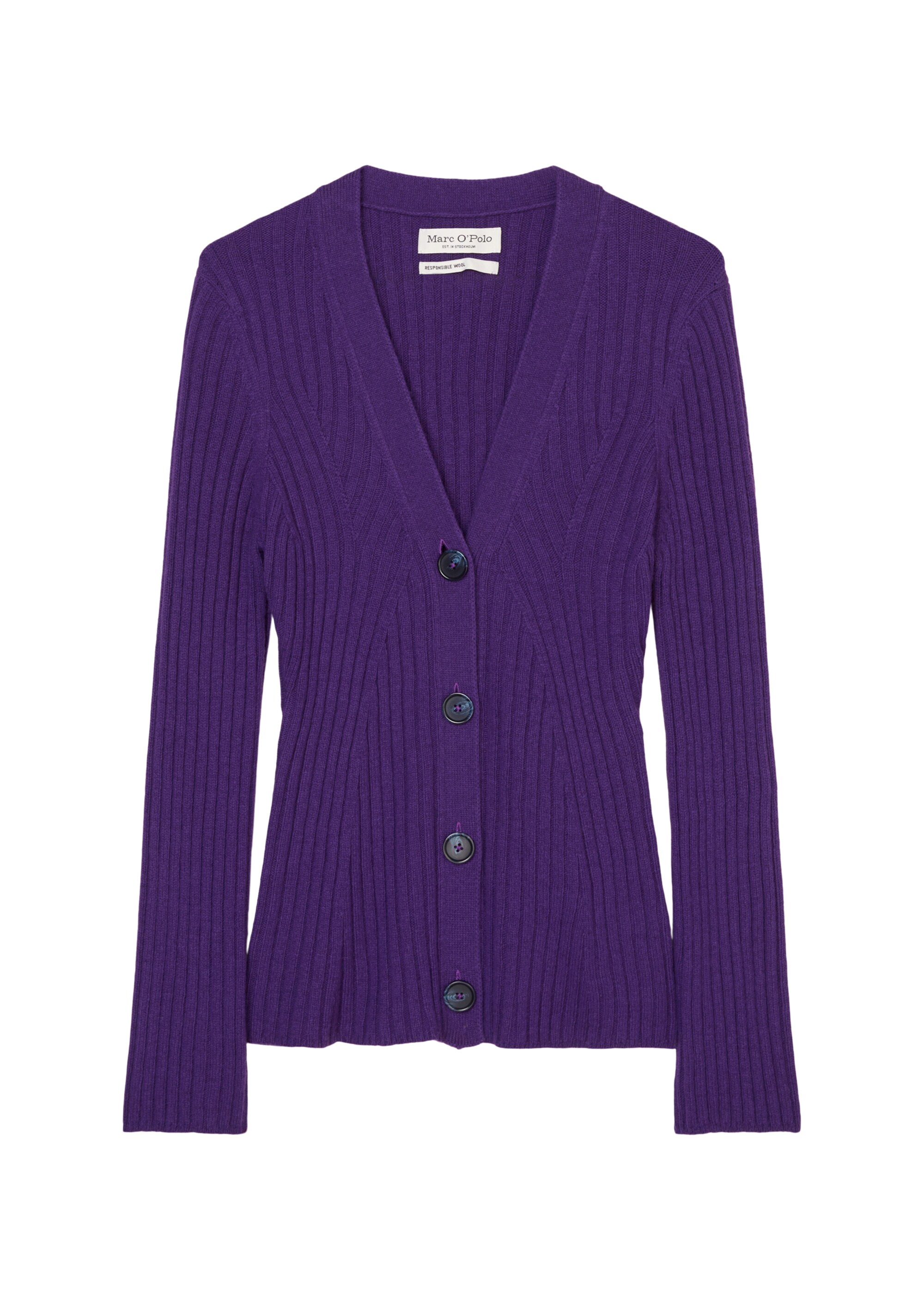V-Neck-Cardigan fittedmit Fully fashioned Details