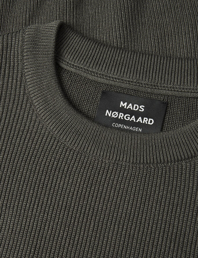 Mads Nørgaard - Copenhagen Tight Cotton Emil Knit Grøn