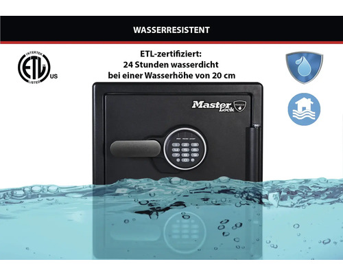 Master Lock LFW123FTC zwarte meubelkluis met elektronisch slot