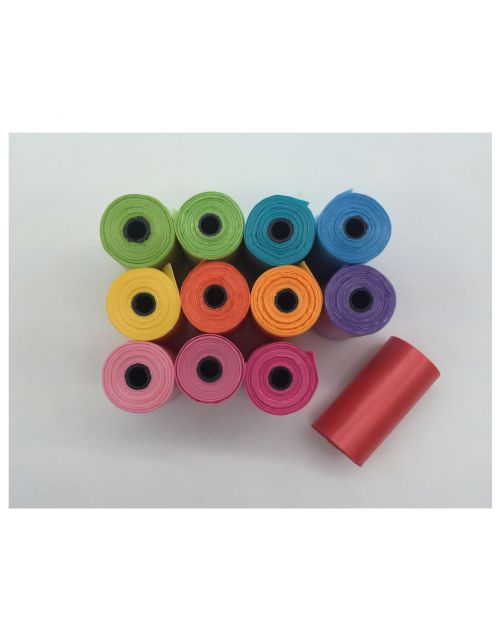 Adori Poepzakjes Regenboog - Hondenpoepzakjes - Assorti 12 Rollen