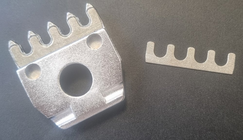 Zangenbacke von T180 inkl Inlay   zusätzliches Inlay