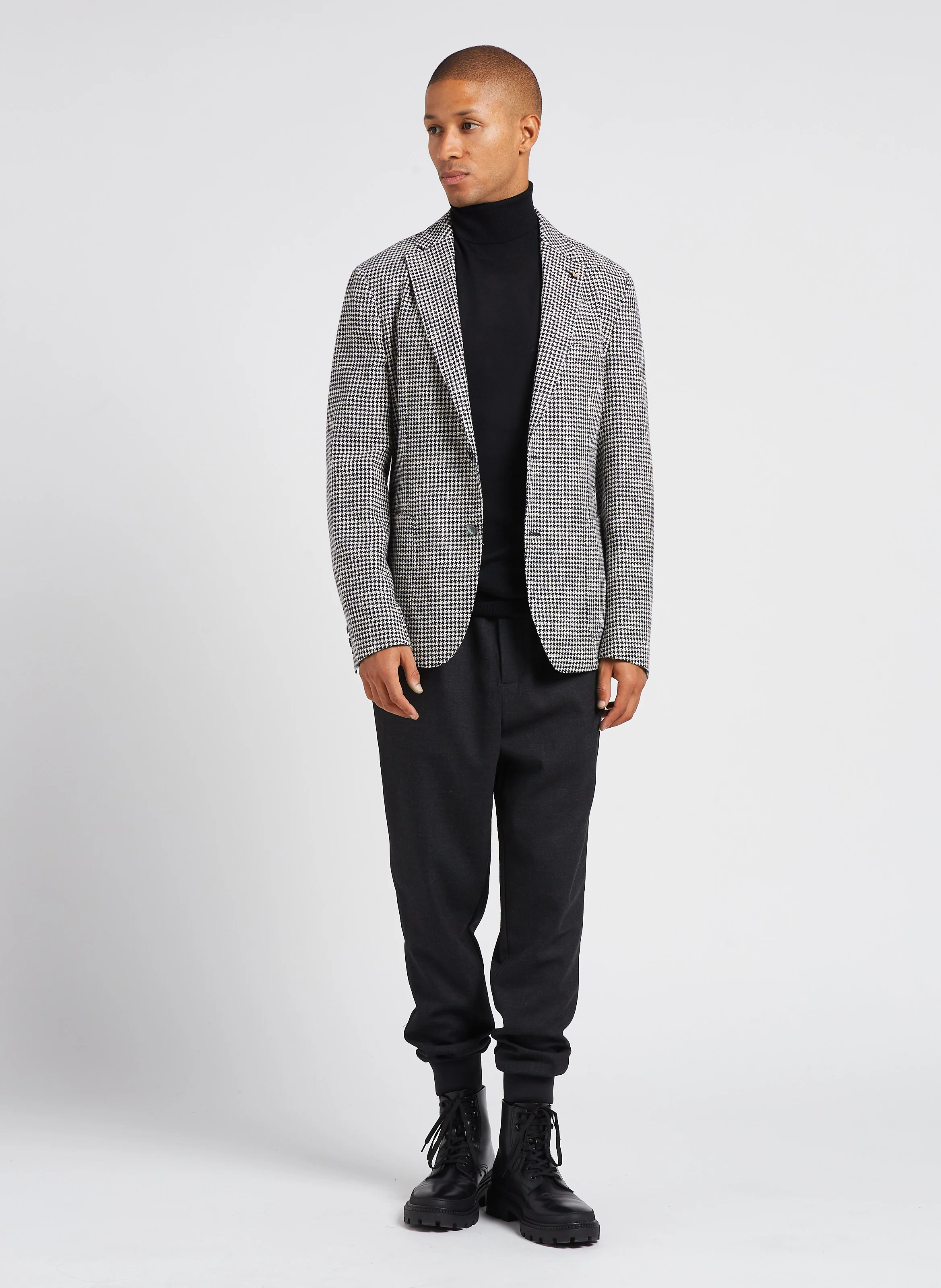 Pantalon jogging relaxed slim-fit| Noir