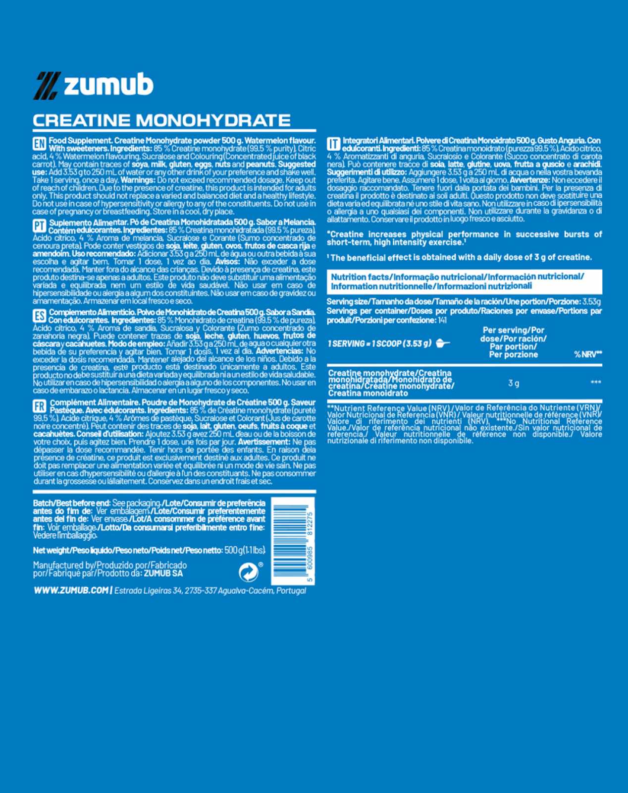 Creatina Zumub 100 g