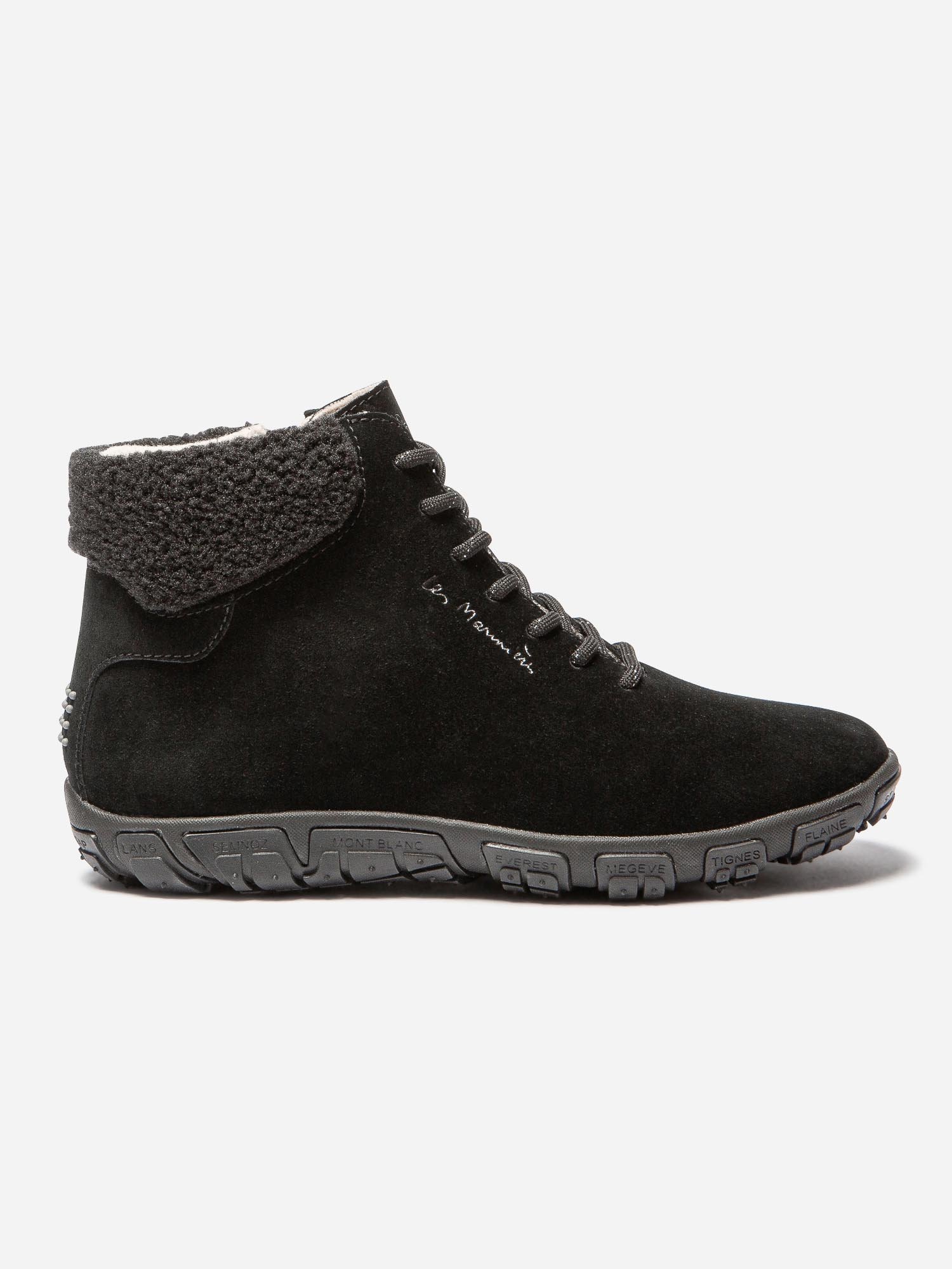 Boots Femme Doublée Feutrine Cuir Noir