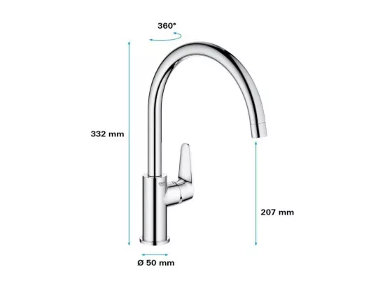 GROHE - Mitigeur monocommande Evier