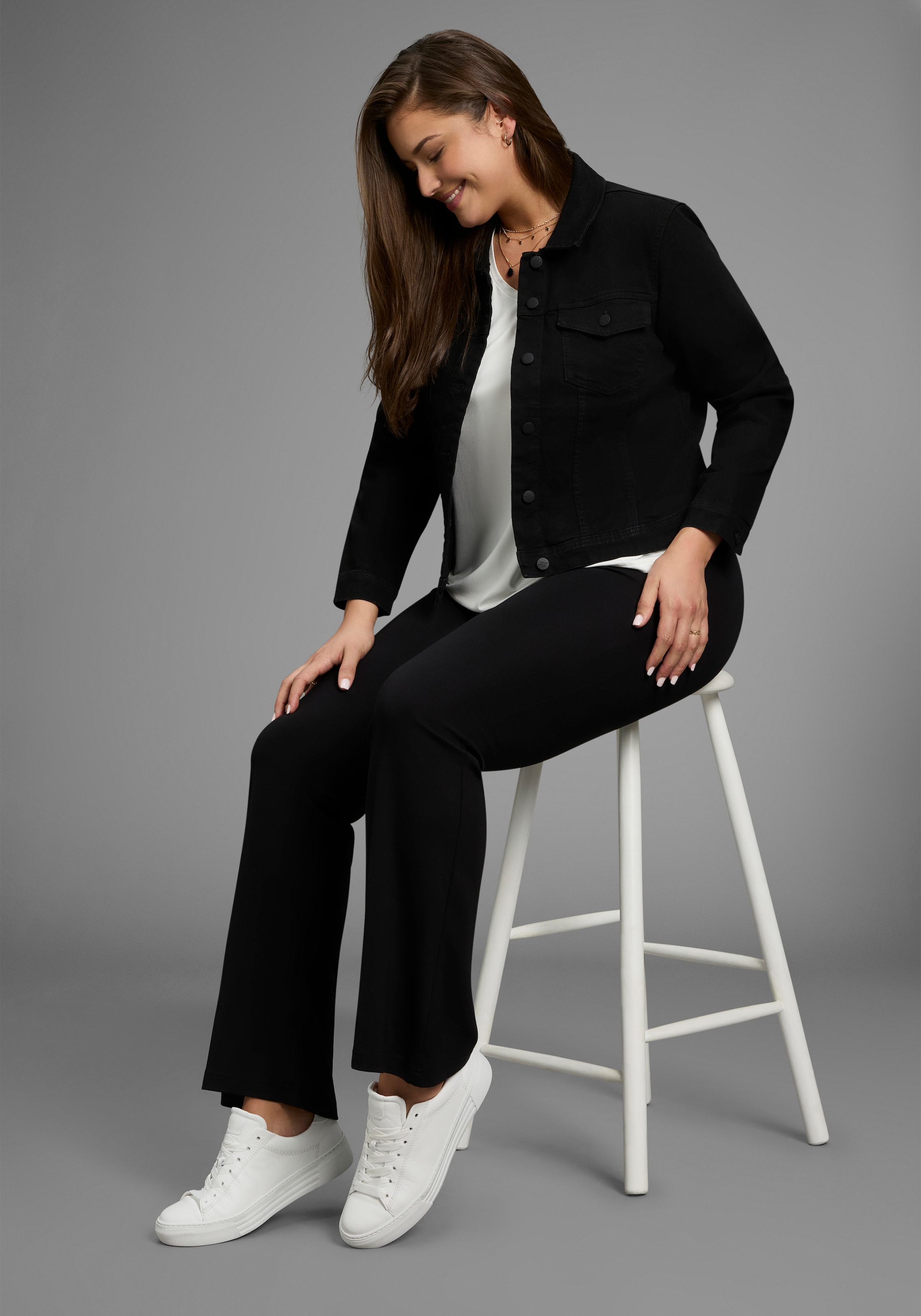 Laura Scott CURVE Bootcuthose  aus bequemen Jersey im Jeggings-Look - GROSSE GRÖSSE