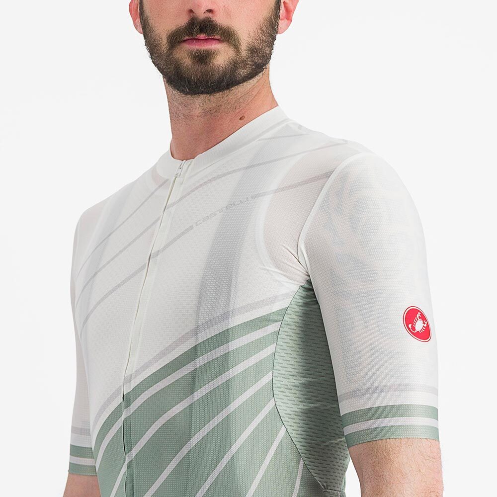 Castelli Speed Strada Fietsshirt Korte Mouwen Groen Heren