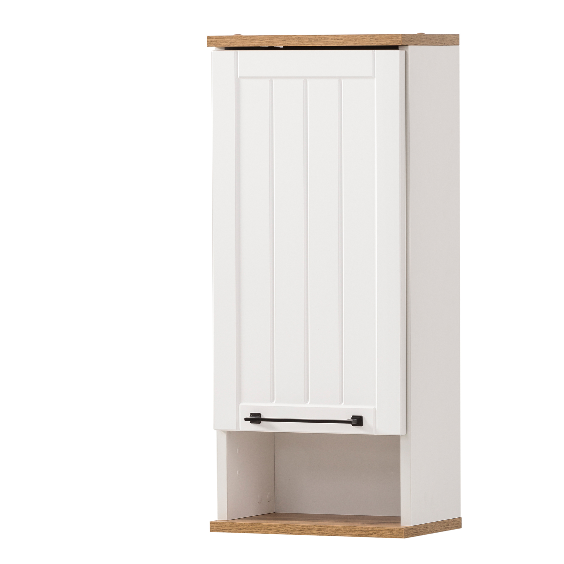 Oberschrank - weiß matt-Eiche - 30 cm breit