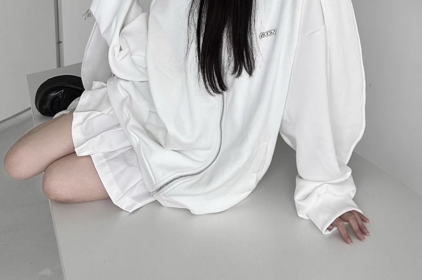 Bolgivy - Hoodie met lange mouwen en rits en konijnenoren