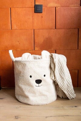 Childhome Teddy Oppbevaringskurv Stor, Off White