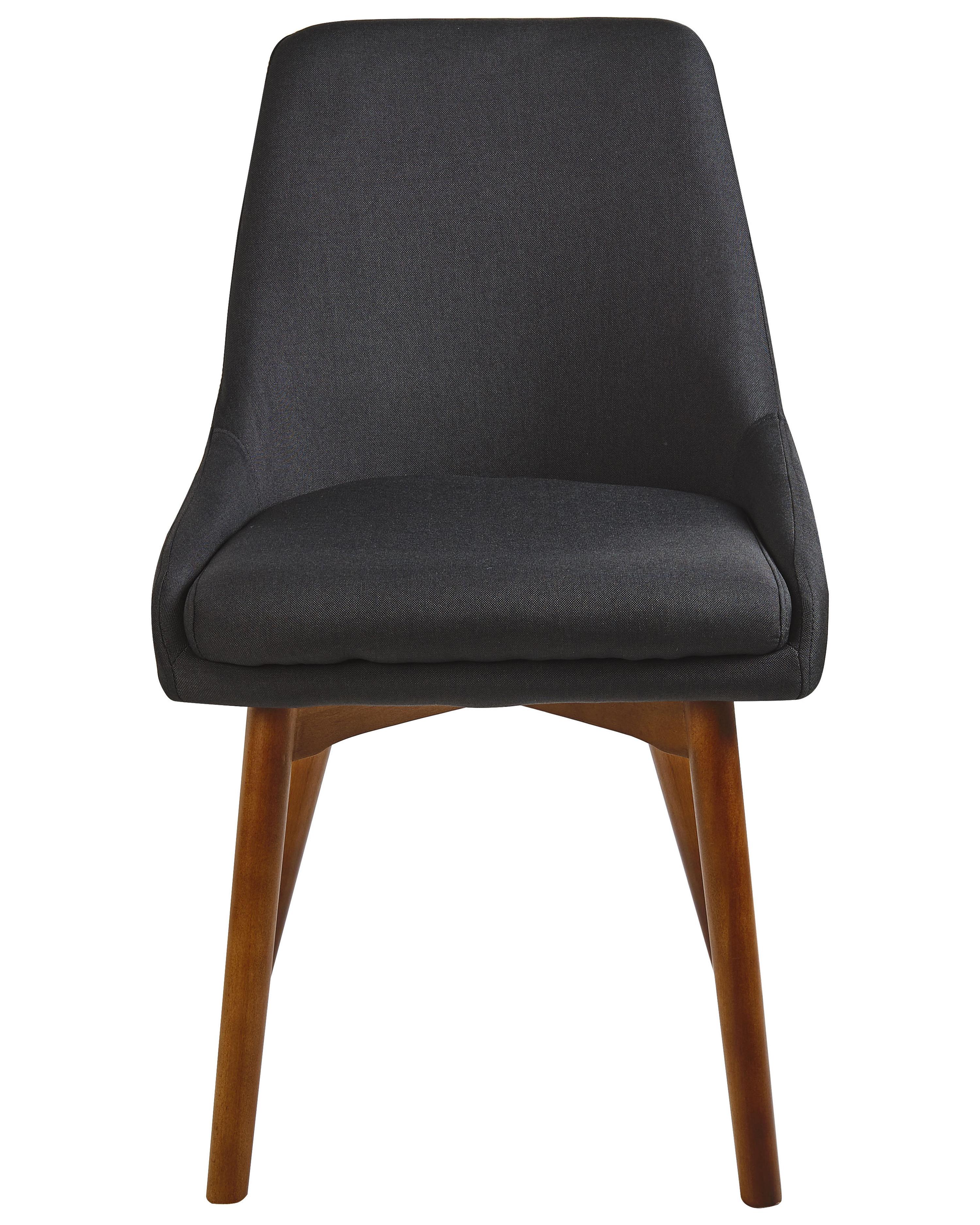 Set van 2 eetkamerstoelen MELFORT Zwart