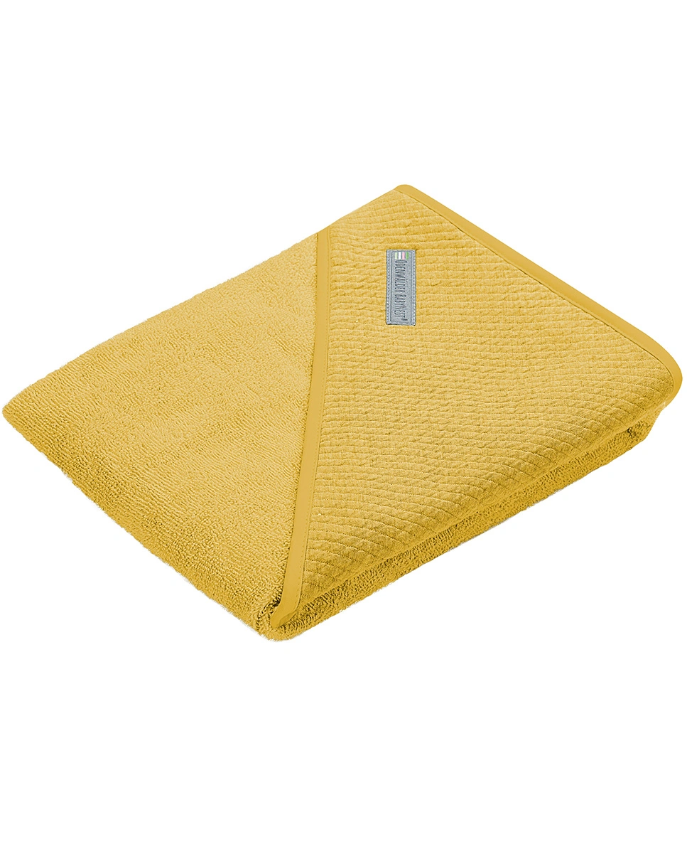 Kapuzenbadetuch UNI in mustard
