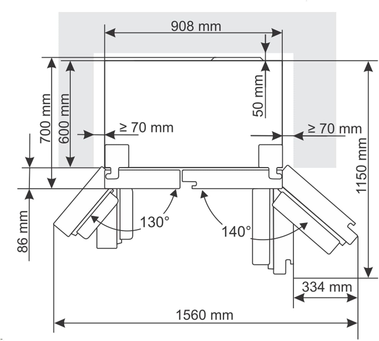 Gorenje NRR9ESXL Side by Side Kühl-Gefrier-Kombination Edelstahl