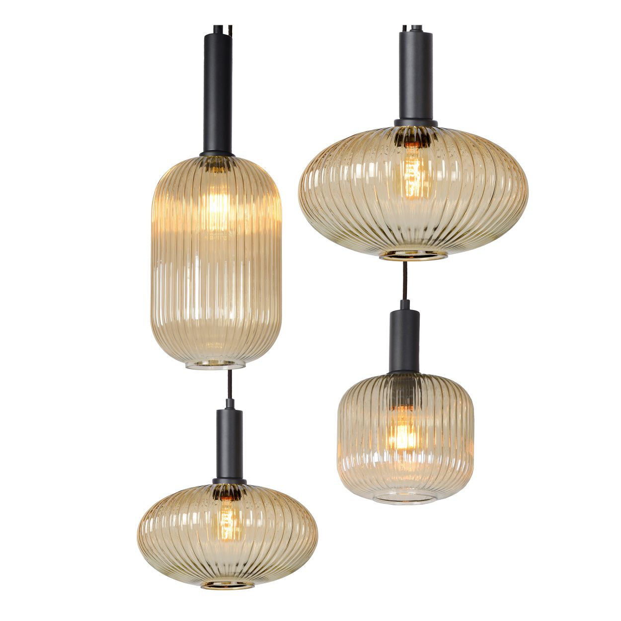 Lucide Maloto Hanglamp Mix - Amber