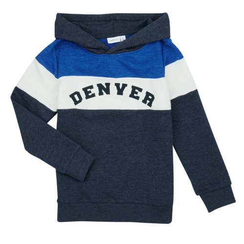 Name it - NKMBERIK LS SWEAT - Marine / Blanc / Bleu