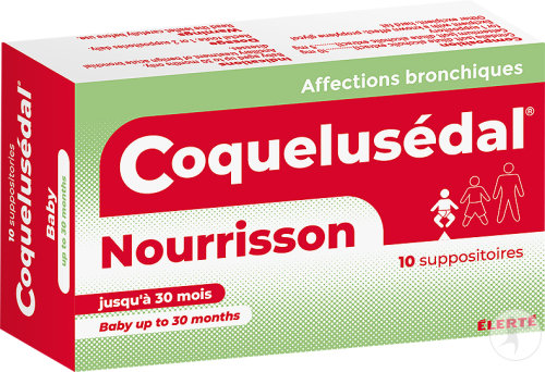 Élerté Coquelusedal Nourrissons 10 Suppositoires