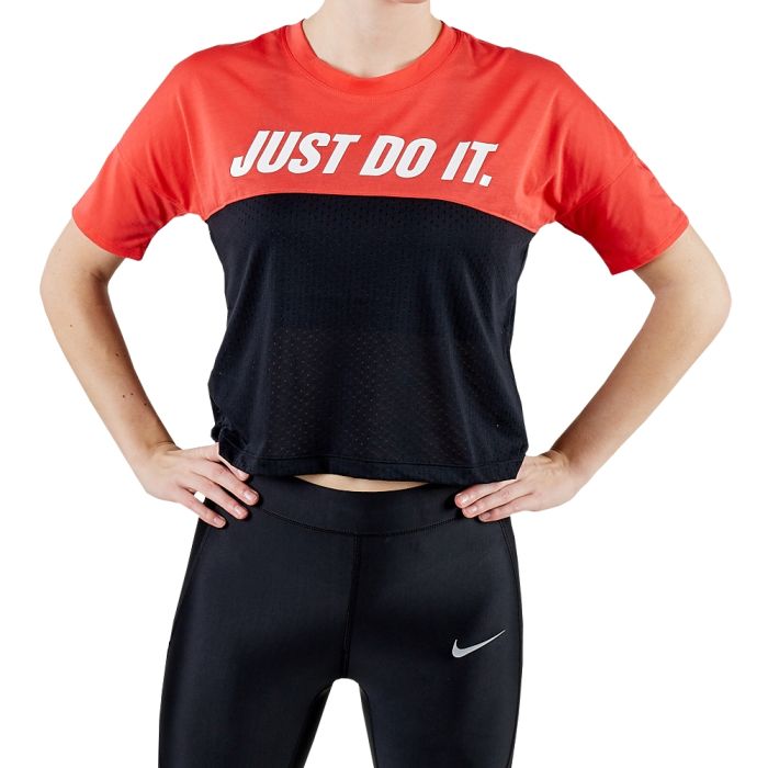Nike Dame T-shirts Tailwind Top SS SD