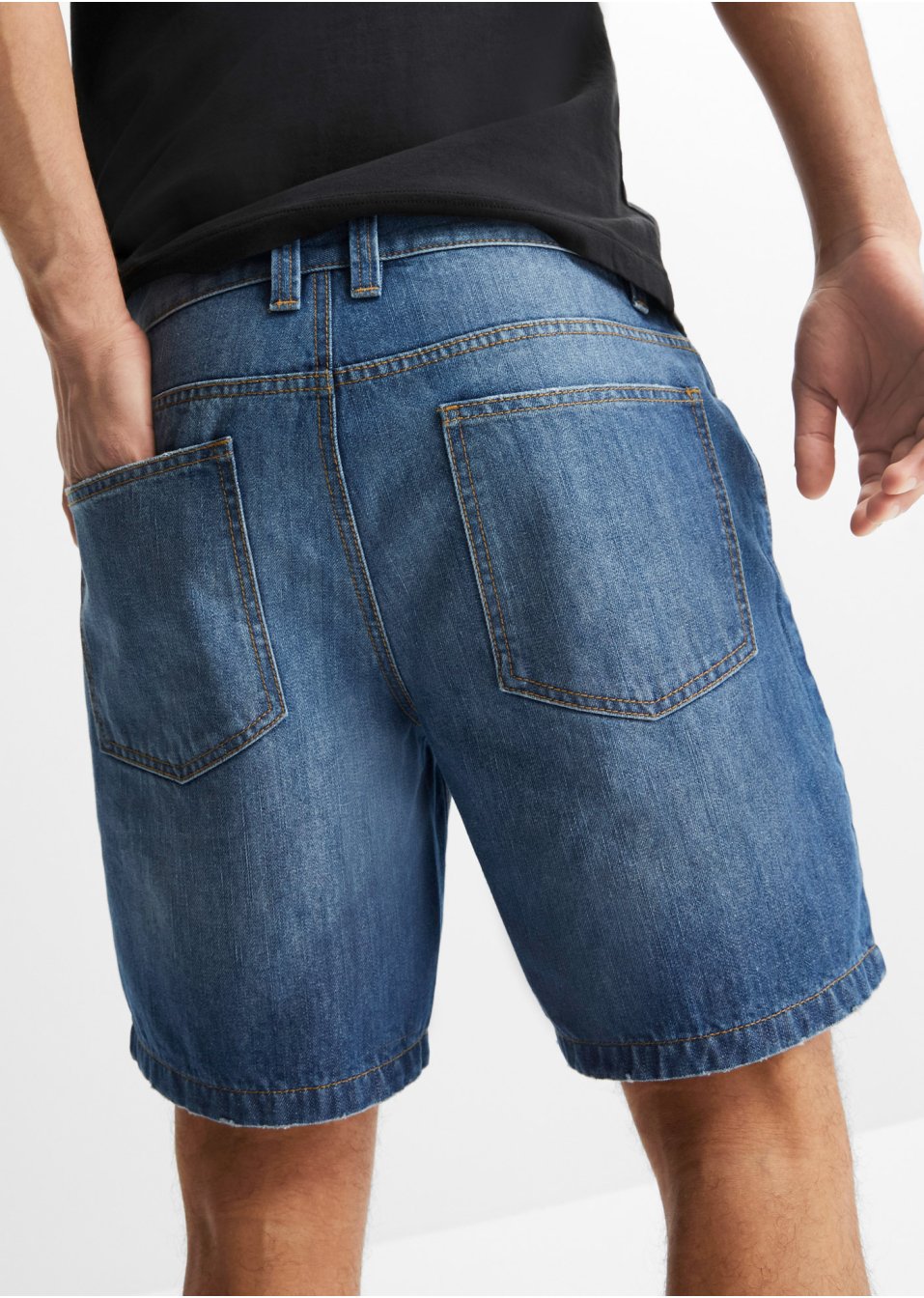 Short long en jean, Loose Fit