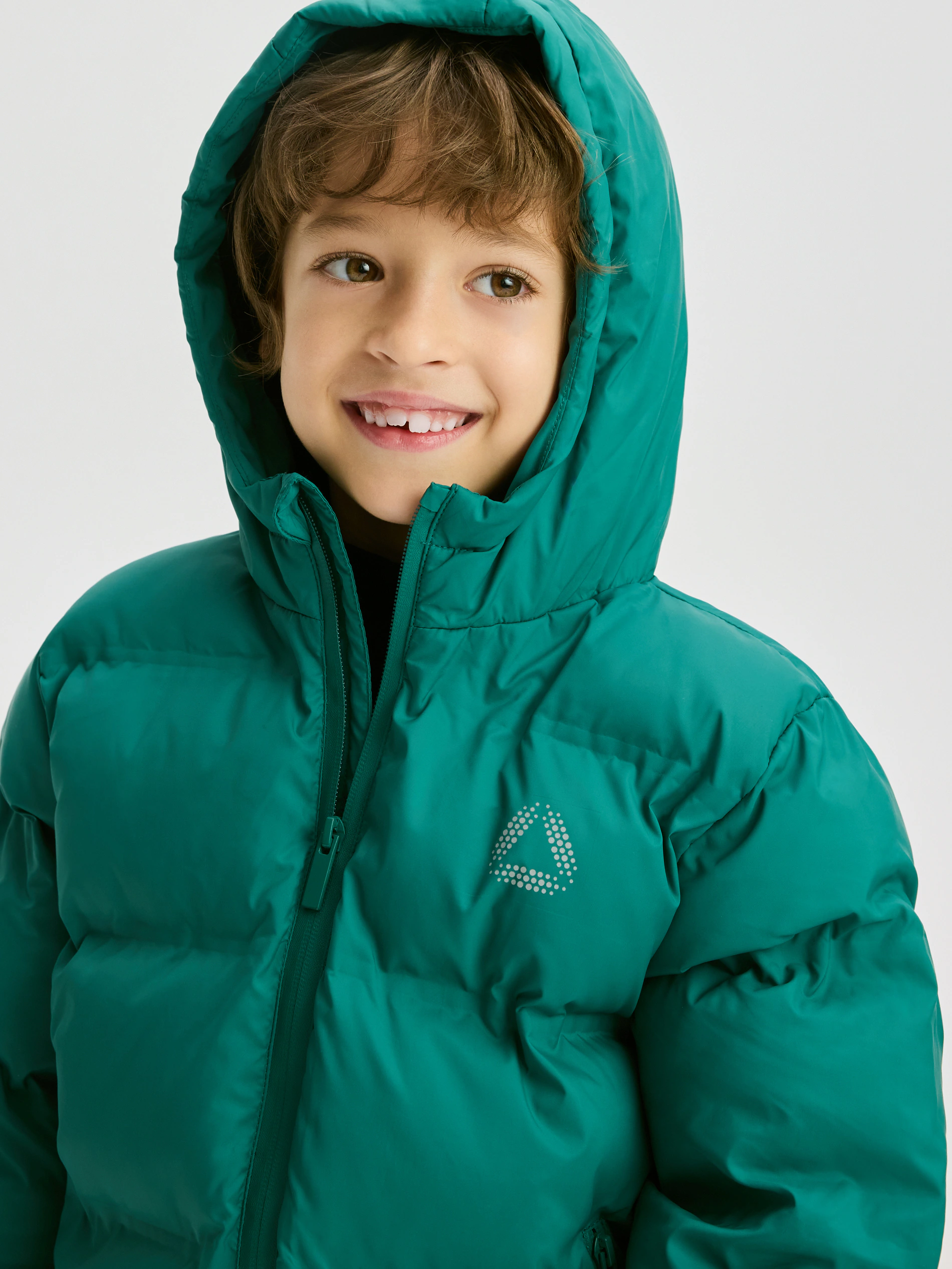 Bunte Jacke mit Kapuze