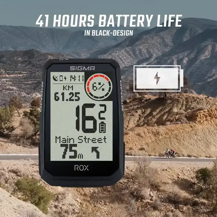 Sigma Sport ROX 4.0 Endurance Sensor Set GPS Fietscomputer Zwart