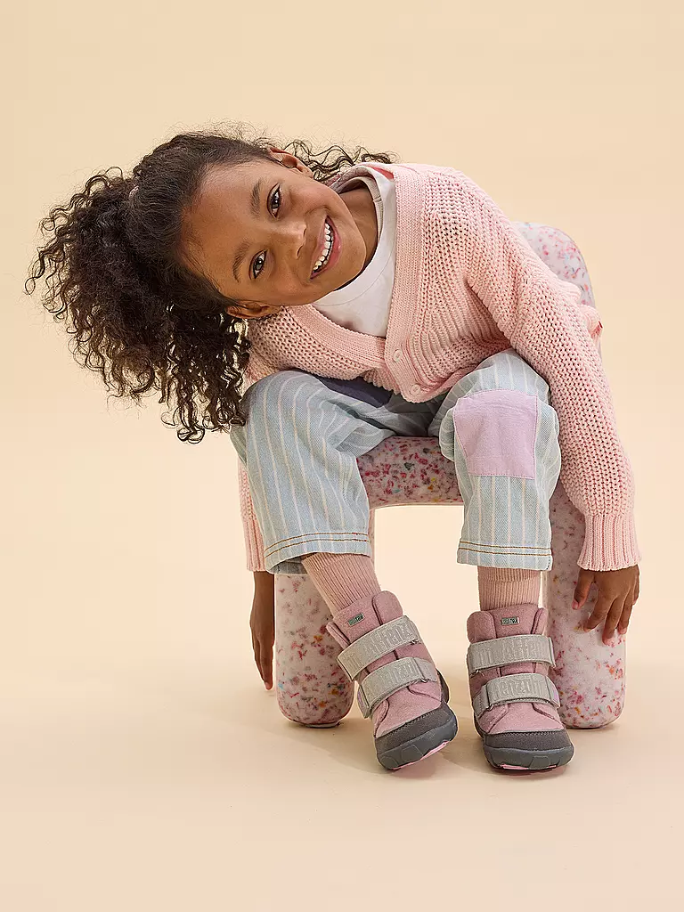 AFFENZAHN Kinder Winterstiefel WOLLE COMFY Koala rosa