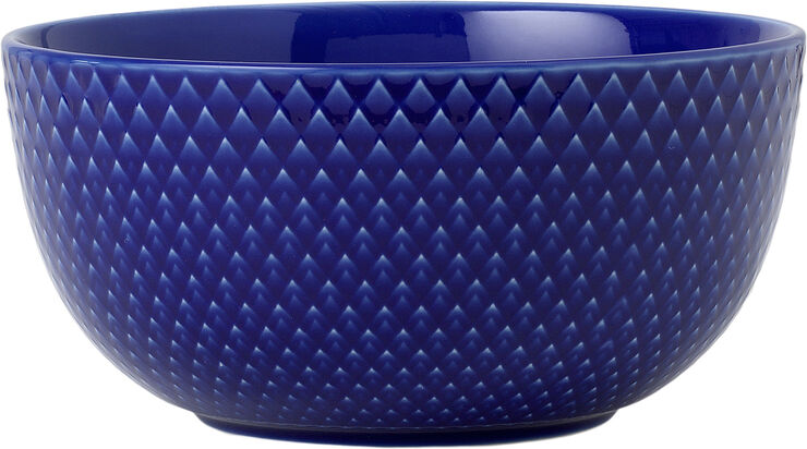 Lyngby Porcelæn Rhombe Color Skål Ø13 cm mørk blå porcelæn Blå