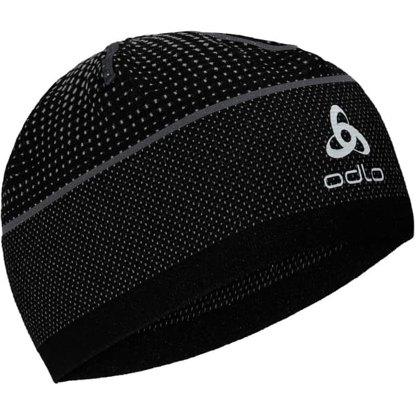 Bonnet ski de fond ODLO HAT VELOCITY CERAMIWARM BLACK - ODLO STEEL GREY