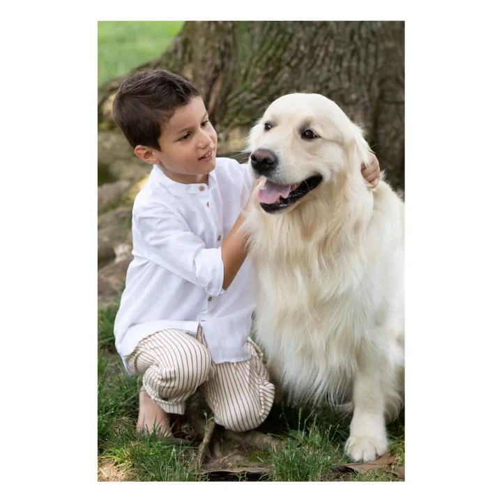 Zhoe & Tobiah Kurta en Lin | Blanc