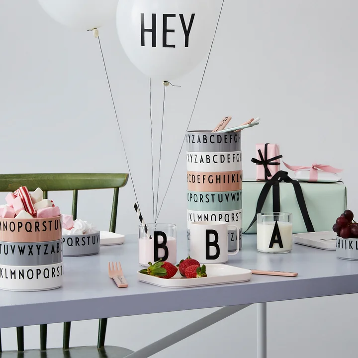 Design Letters - Eat & Learn Tritan Schale, weiss