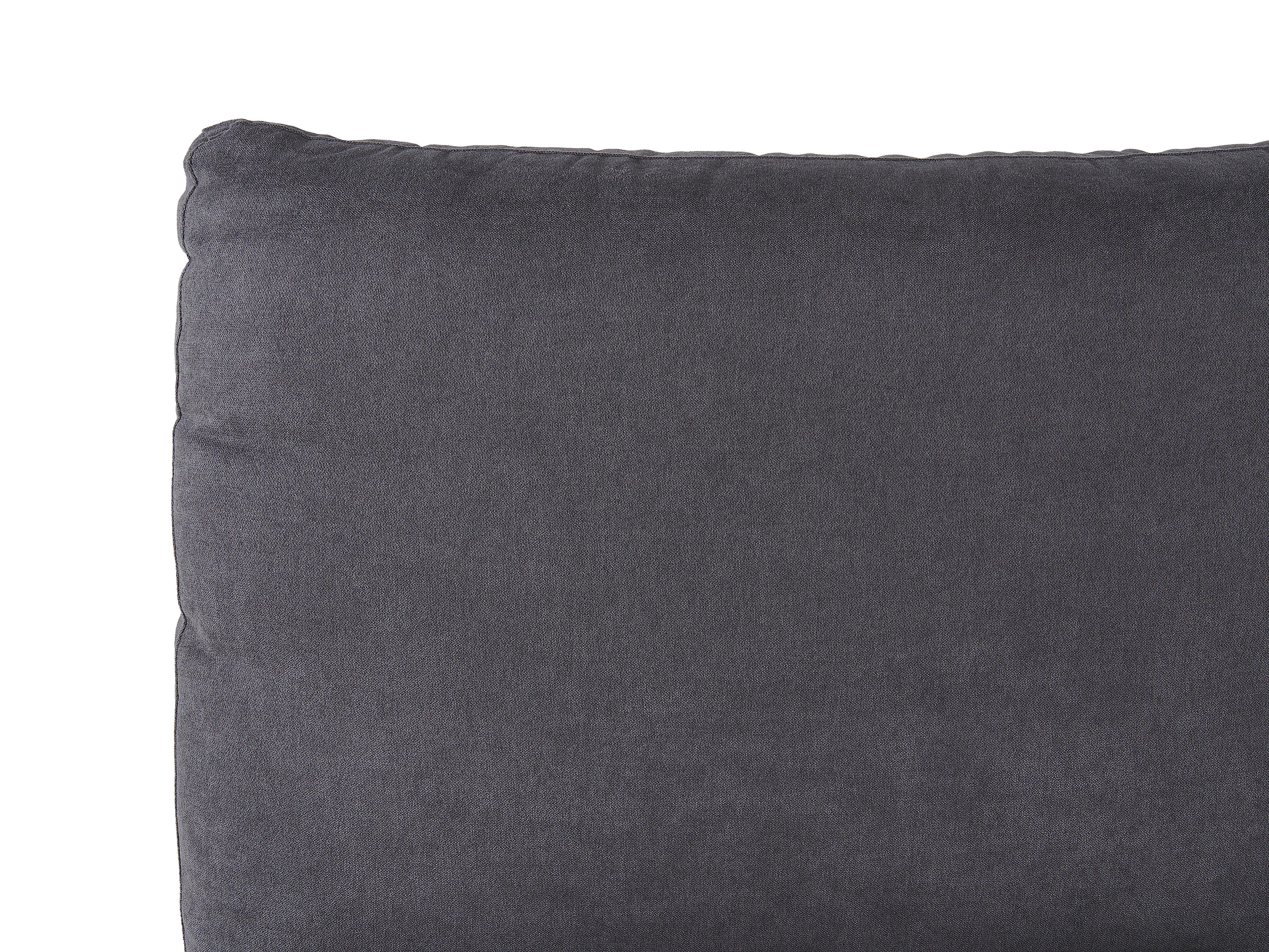 Bed Fluweel MELLE 180 x 200 cm Donkergrijs