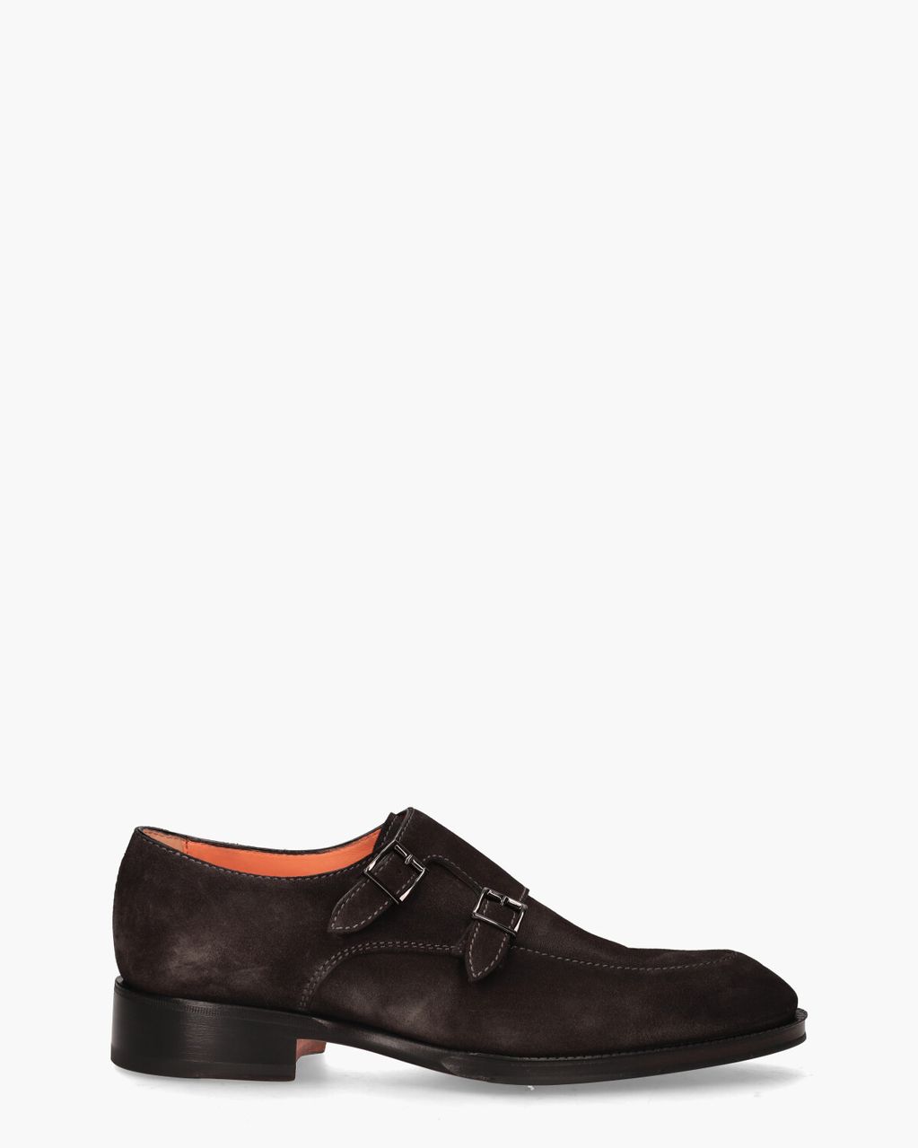 Santoni 18096 Donkerbruin Heren Gespschoenen