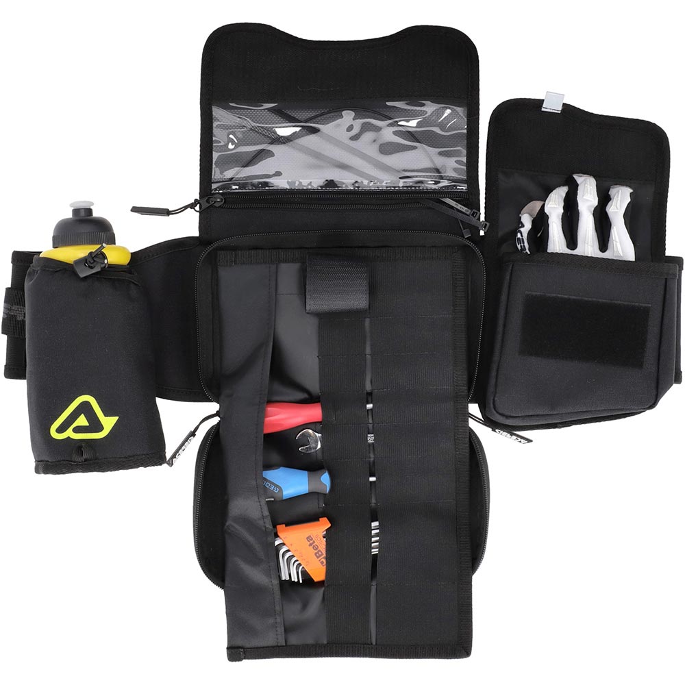 Acerbis - Sacoche banane Profile Logo Noir / Gris / Jaune