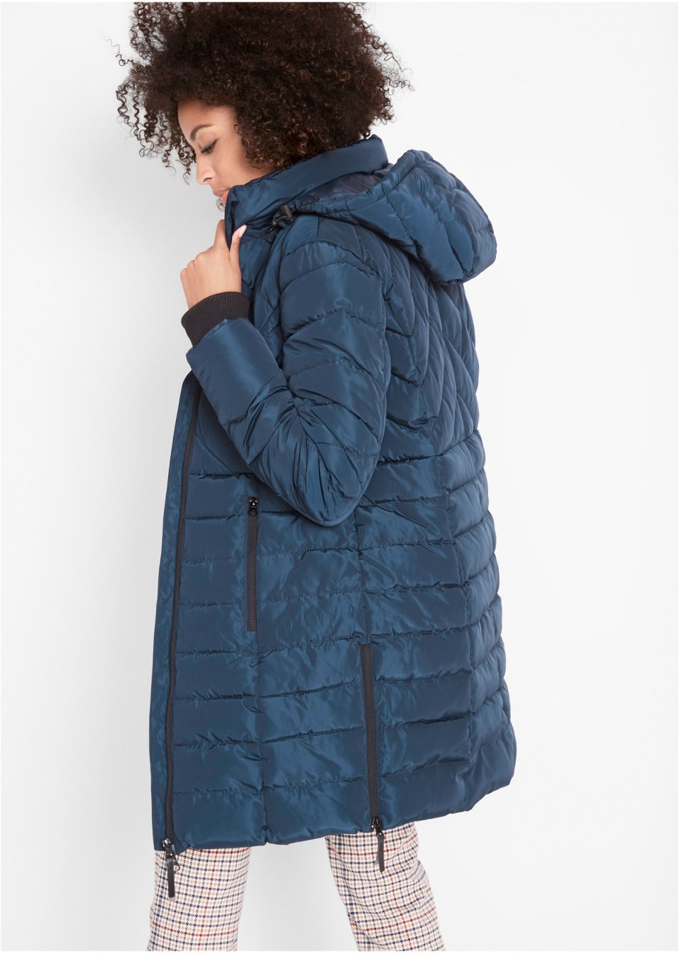 Veste longue matelassée, rembourrée