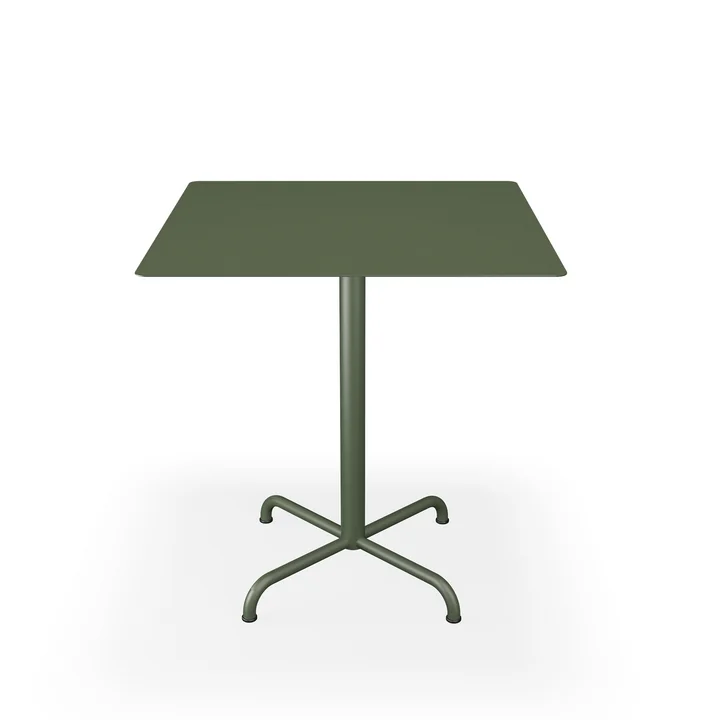 HOUE - Pico Gartentisch, 70 x 70 cm, Gestell 4-Stern, olivgrün