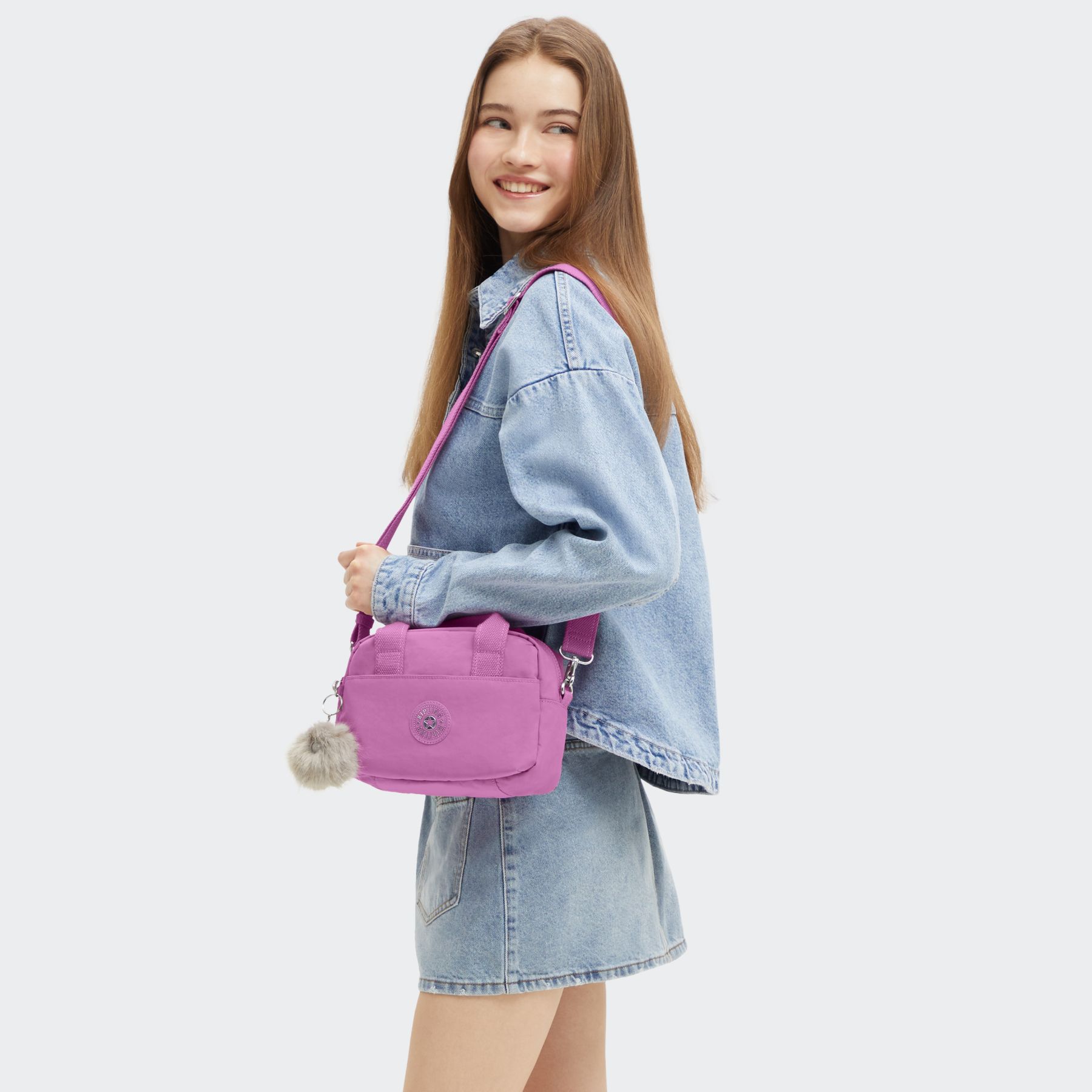 ANADI Petit sac à bandoulière avec sangle amovible - Playfull Pink